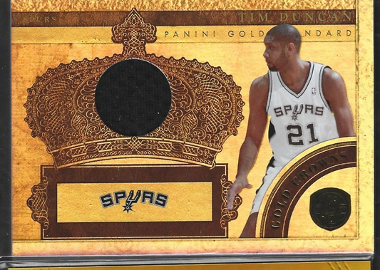 Tim Duncan Gold Crowns Game-used /249