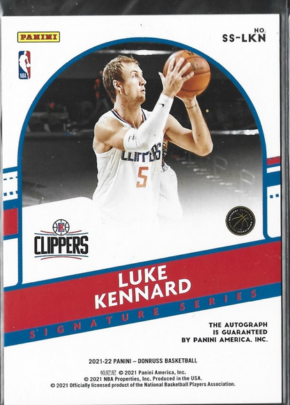 Luke Kennard Signatures Series Auto