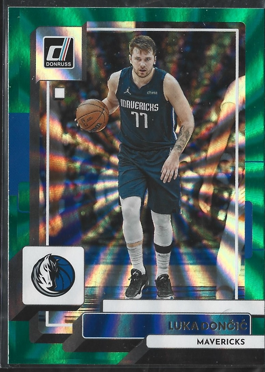 Luka Doncic Donruss Green Laser