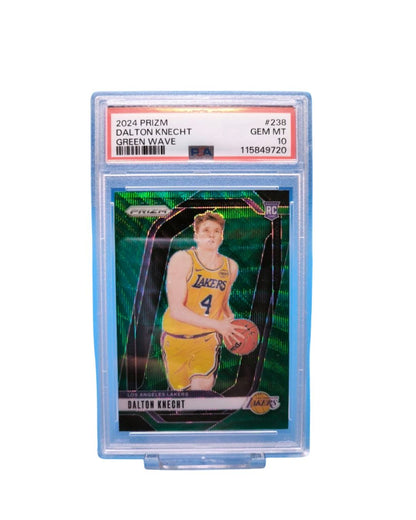 Dalton Knecht Prizm Green Wave PSA 10