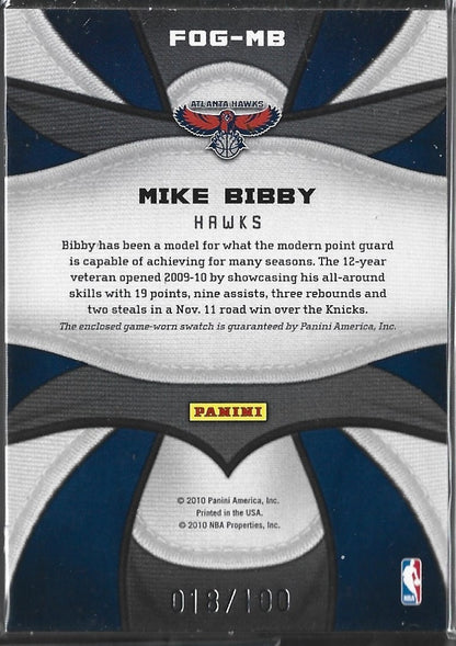 Mike Bibby Certified Game Used /100