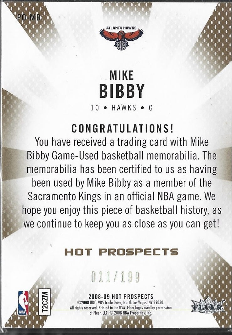 Mike Bibby Hot Prospects XXL /199