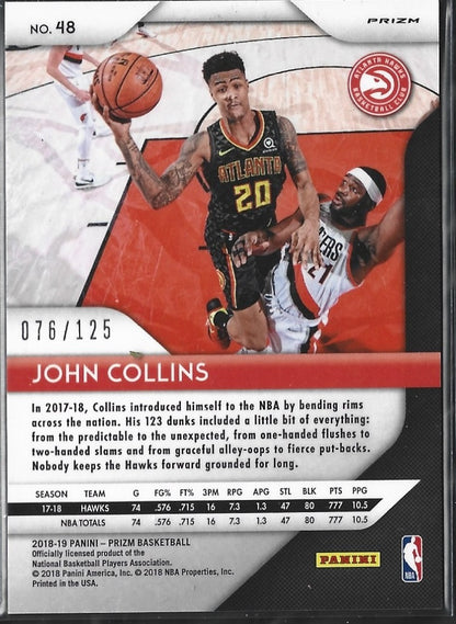 John Collins Prizm Fastbreak /125