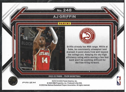 AJ Griffin Prizm Variation Fastbreak