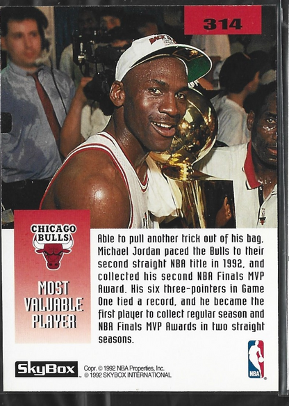 Michael Jordan Skybox 1992 NBA Finals