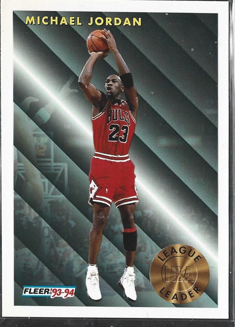 Michael Jordan Fleer League Leader