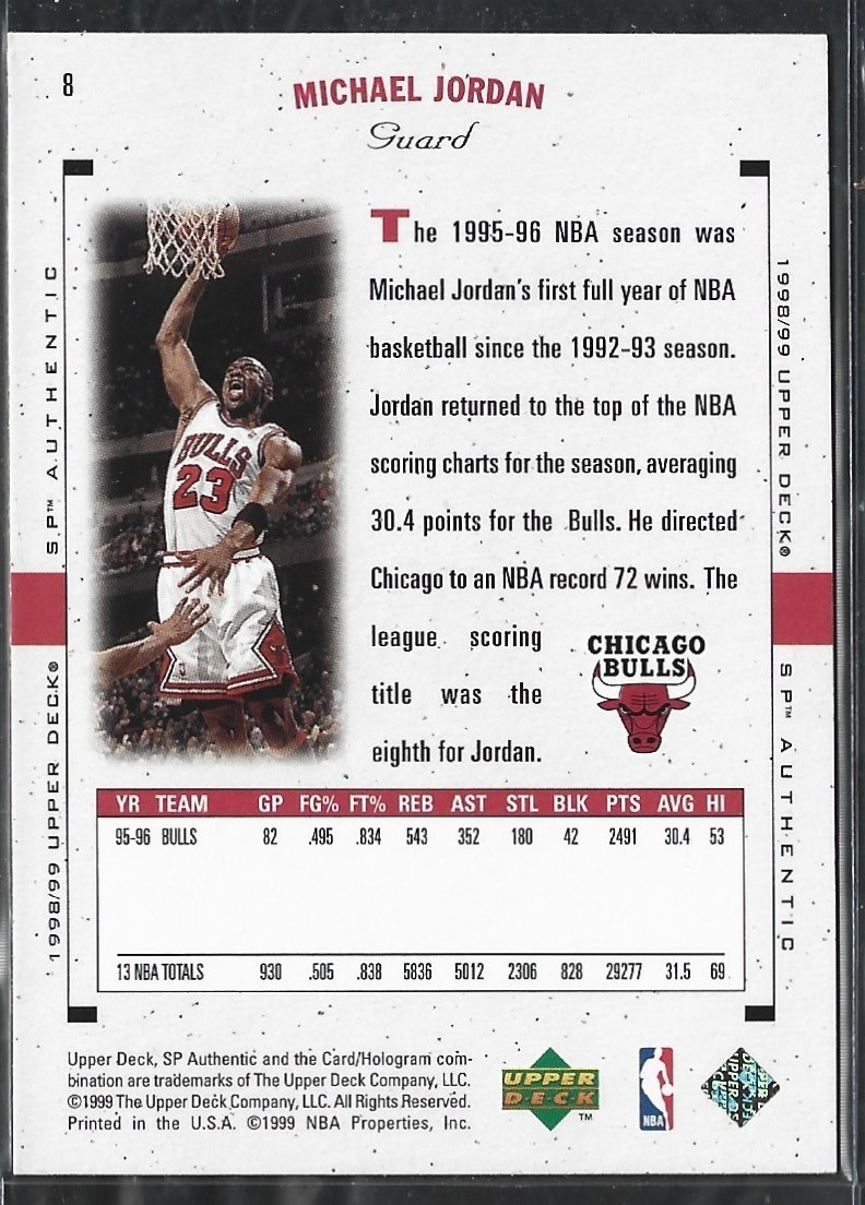 Michael Jordan SP Authentic #8