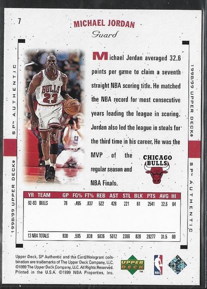 Michael Jordan SP Authentic #7