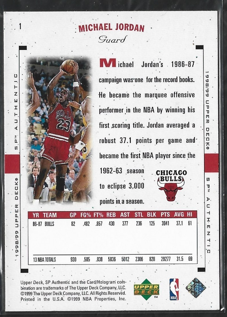 Michael Jordan SP Authentic #1