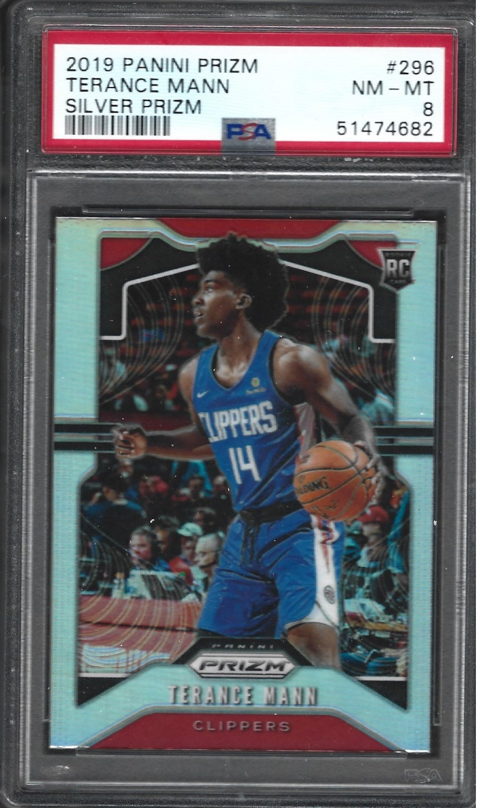 Terance Mann Rookie Prizm Silver PSA 8