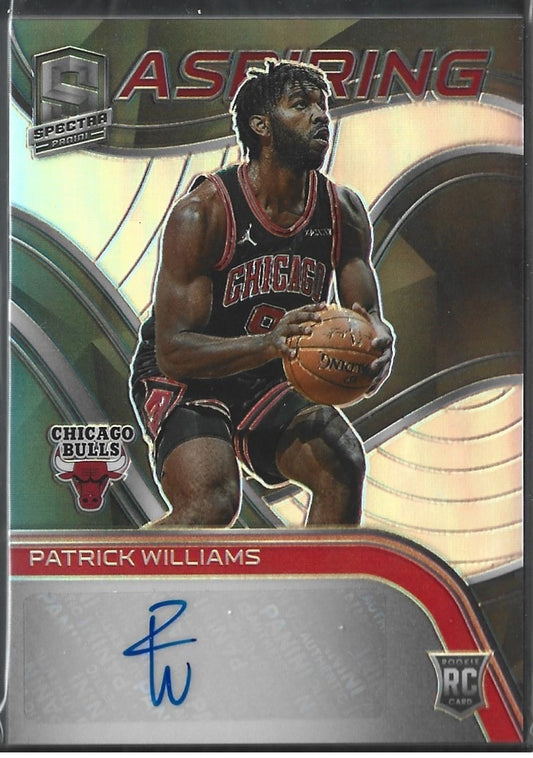 Patrick Williams Rookie Spectra Aspiring Autograph /49