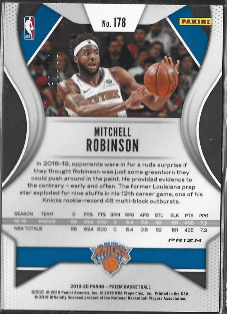 Mitchell Robinson Prizm Blue Cracked Ice /99